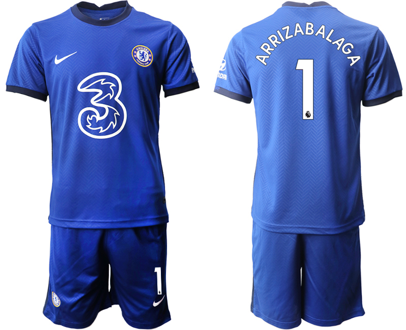 Men 2020-2021 club Chelsea home #1 blue Soccer Jerseys->chelsea jersey->Soccer Club Jersey